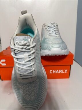 Women's White Mint Knit Athletic Sneaker
